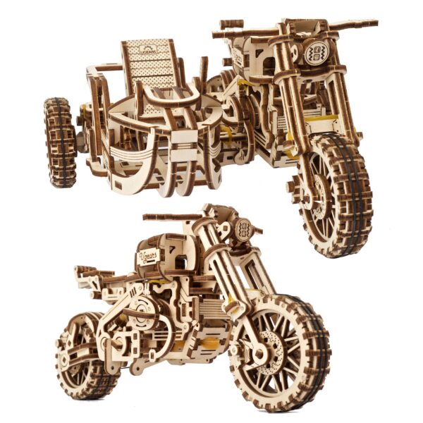Puzzle 3D drewniane motocykl Scrambler UGR-10 Ugears