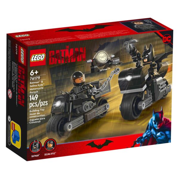 Klocki LEGO Batman Motocyklowy pościg Batmana i Seliny Kyle 76179