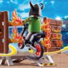 Klocki Playmobil Pokaz kaskaderski motor z płonącą przeszkodą 70553