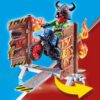 Klocki Playmobil Pokaz kaskaderski motor z płonącą przeszkodą 70553