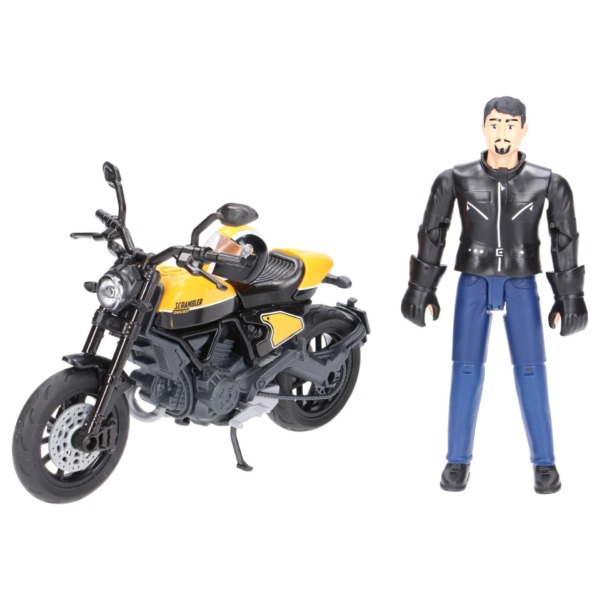 Ducati Scrambler Full Throttl z figurką kierowcy Bruder 63053