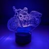 Lampka 3D LED RGB Chopper Cruiser Usb + Pilot