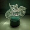 Lampka 3D LED RGB Chopper Cruiser Usb + Pilot