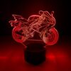 Lampka 3D LED RGB Motocykl Ścigacz Ninja Usb + Pilot