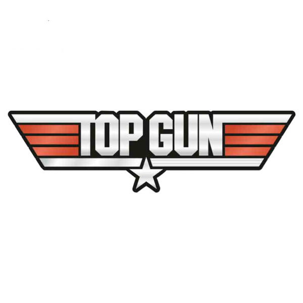 Naklejka TOP GUN na motocykl kask