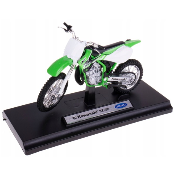 Kawasaki KX 250F Cross model skala 1:18 Welly