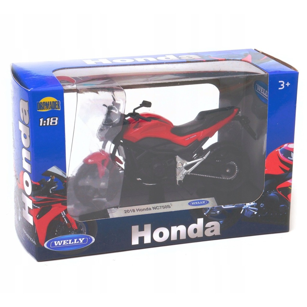 Modellino Moto Honda NC 750 S 2018 In Scala 1:18, In Lega Metallica - Per Collezionismo O Regalo