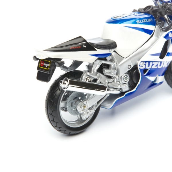 Modèle Réduit Moto SUZUKI GSX-R750 Bleue - Échelle 1:18 - Marque Burago - Neuf