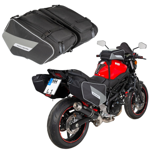Sakwy Motocyklowe Boczne 2x20L (Zestaw 2 szt) Pojemne i Wytrzymałe