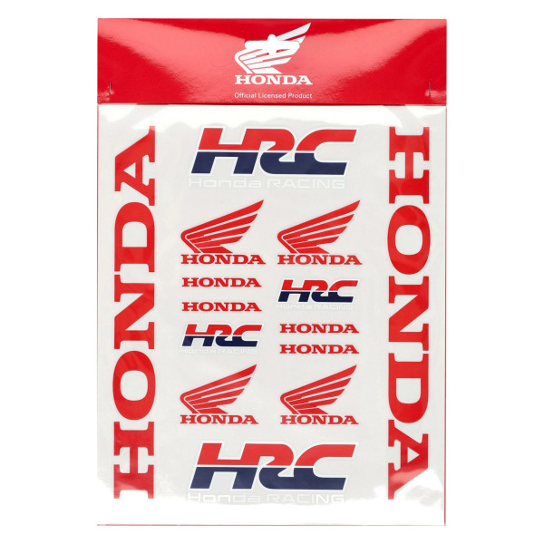 NAKLEJKA HONDA HRC 14 SZTUK NAKLEJEK LICENCYJNYCH NA MOTOCYKL SAMOCHÓD